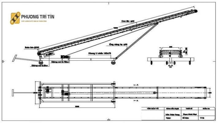  băng tải nâng hạ