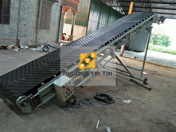 băng tải cao su có gân