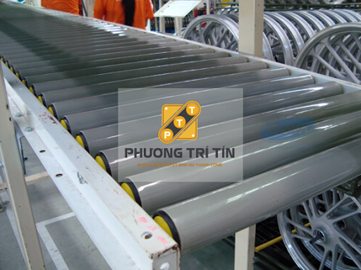 băng tải con lăn nhựa PVC băng tải con lăn nhựa PVC