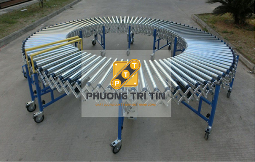 băng tải con lăn xếp giá rẻ