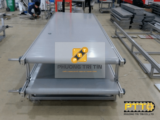 băng tải nhựa PVC băng tải nhựa PVC