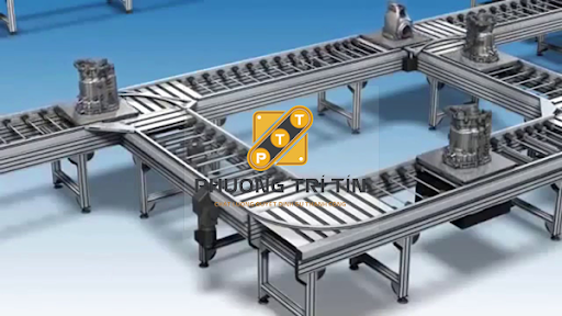 hệ thống băng tải con lăn