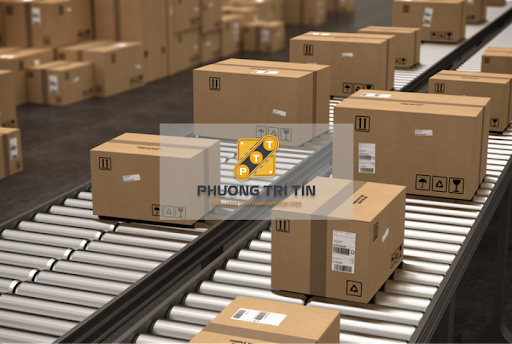  băng chuyền thùng hàng 