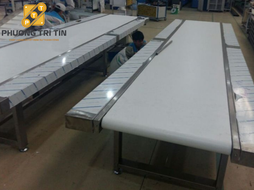 băng tải pvc trắng