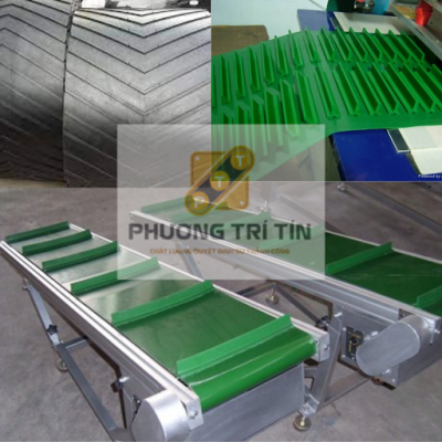  băng tải dán gân 