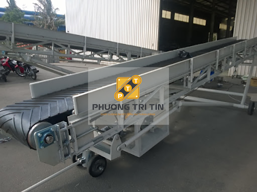 Băng tải lên xe từ cao su gân V
