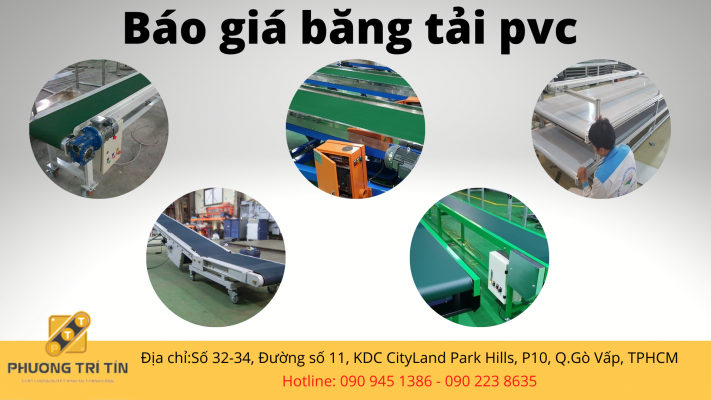 báo giá băng tải pvc