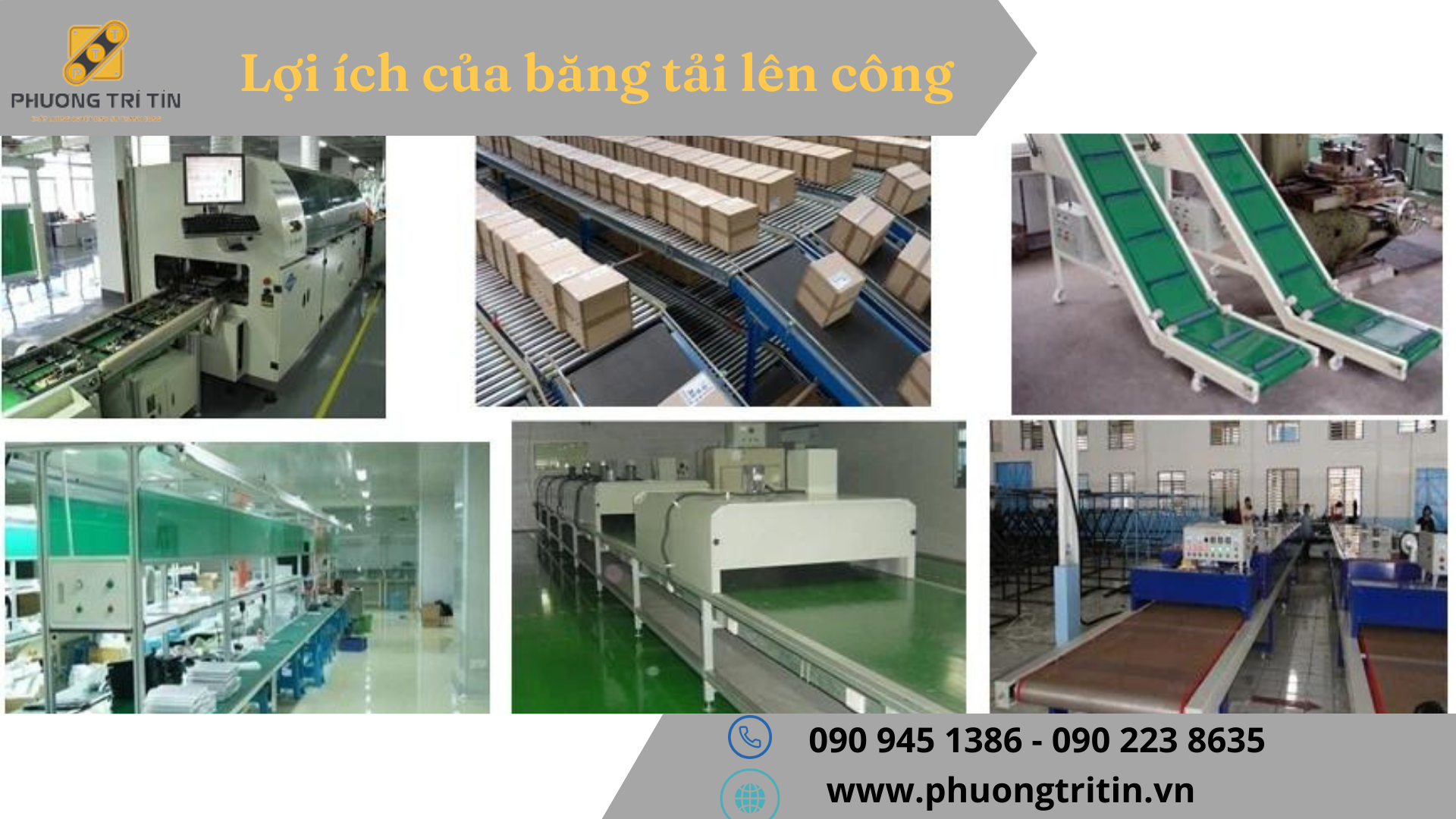 Băng tải lên công