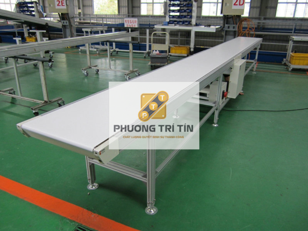 Băng tải PVC trắng