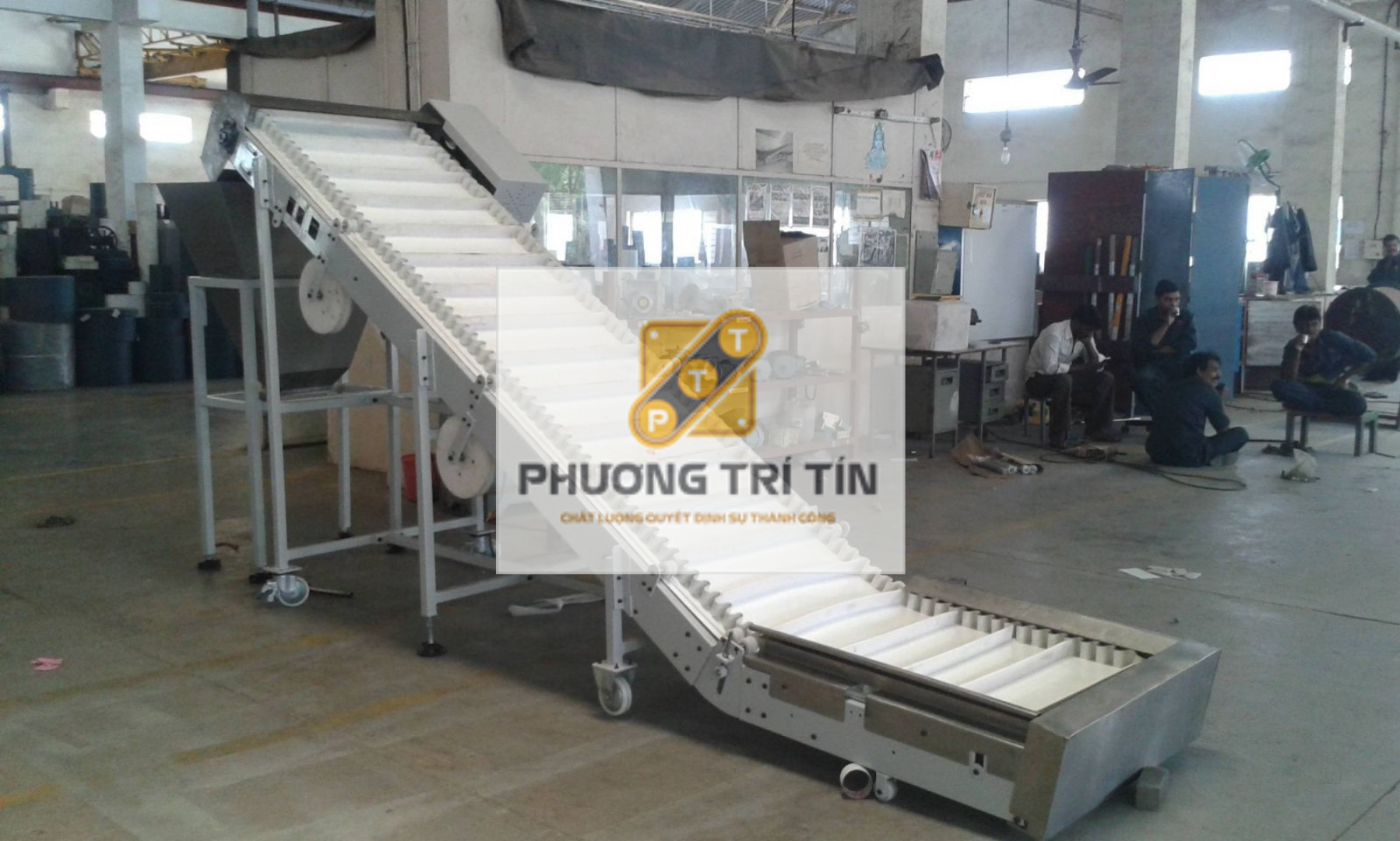 băng tải PVC trắng 