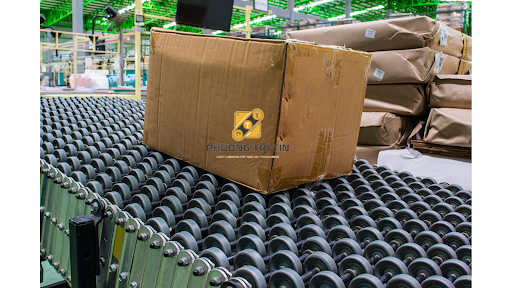 Băng tải con lăn nhựa