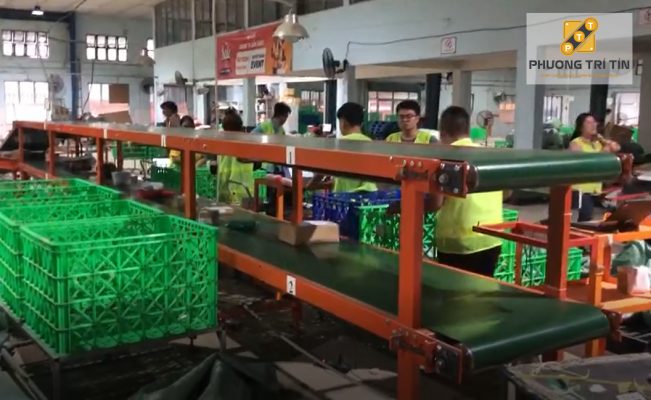 Hệ thống băng tải kiểm hàng - Công ty Giao Hàng Nhanh
