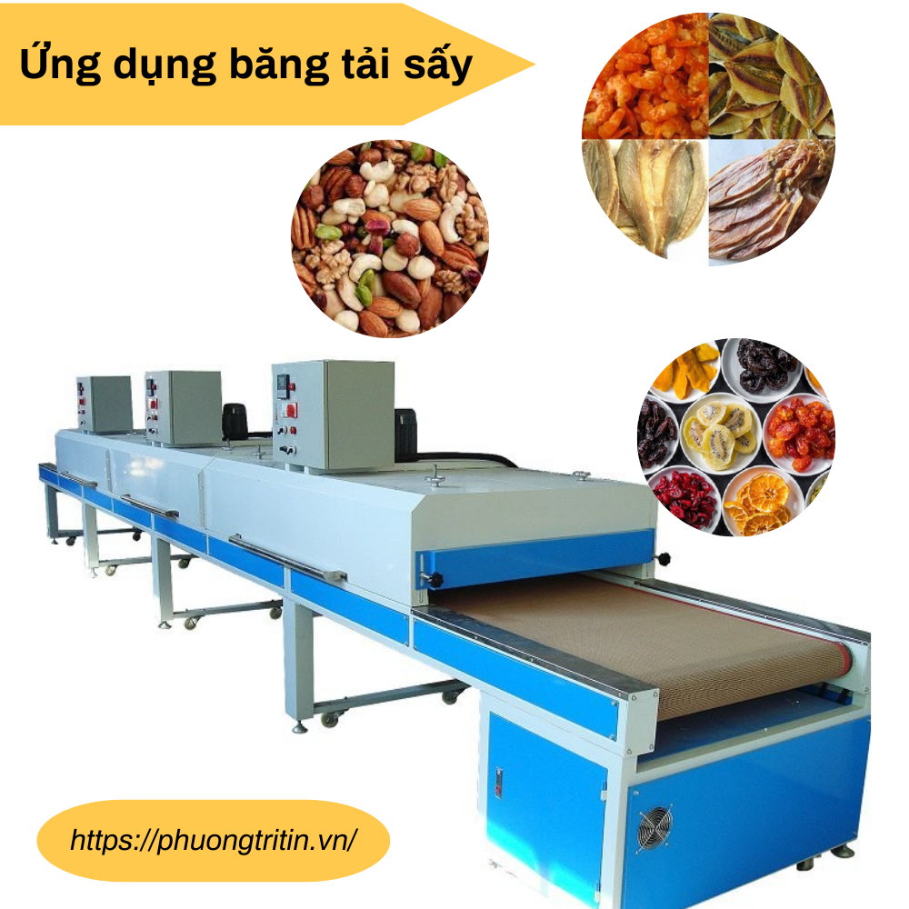 máy sấy băng tải